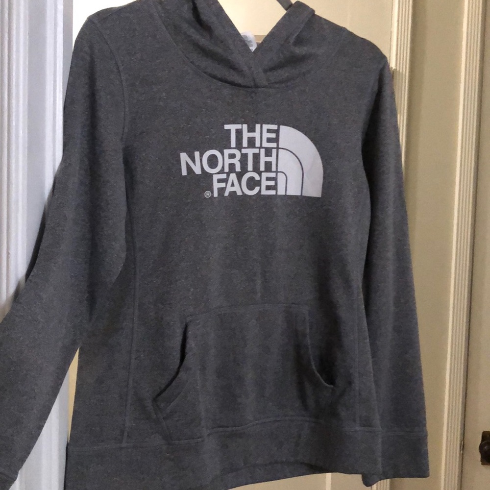The north face grey hoodie